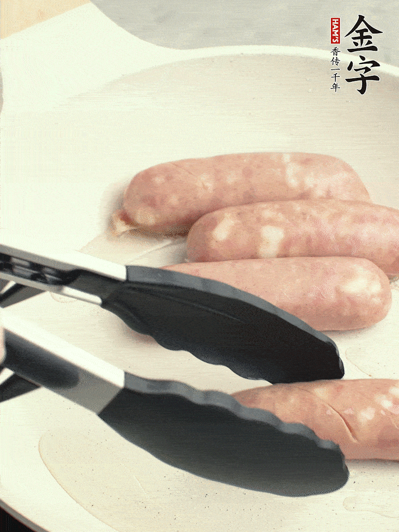 金字烤腸切花刀煎熟。