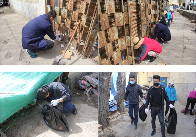中共青海省第三建筑工程有限公司支部委員會開展“黨旗領(lǐng)航，愛衛(wèi)同行”主題黨日活動